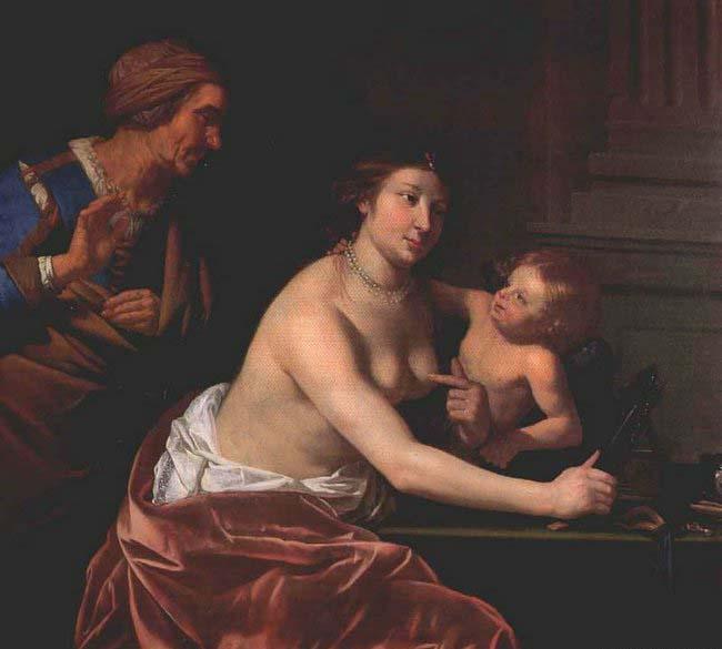 BIJLERT, Jan van Venus and Amor and an old Woman